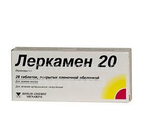 Леркамен 20 табл п/о 20мг №60