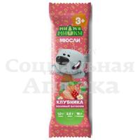 Мюсли Ми-ми-мишки клубника батончик 24г