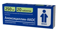 Амоксициллин табл 250мг №20