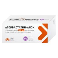 Аторвастатин табл п/о 20мг №90
