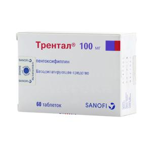 Трентал табл п/о 100мг №60
