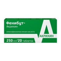 Фенибут-Акрихин таб 250 мг №20