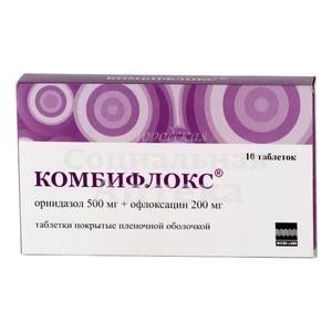 Комбифлокс табл п/о 500мг+200мг №10