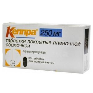Кеппра табл п/о 250мг №30
