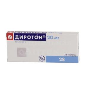 Диротон табл 20мг №28