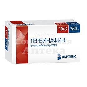 Тербинафин табл 250мг №10