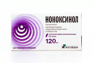 Ноноксинол супп ваг 120мг №10
