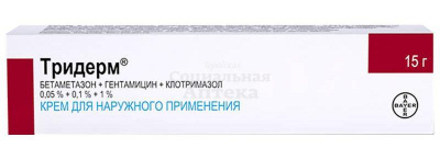 Тридерм крем 15г