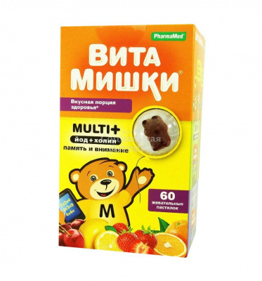 ВитаМишки Мульти+ пастилки жев №60