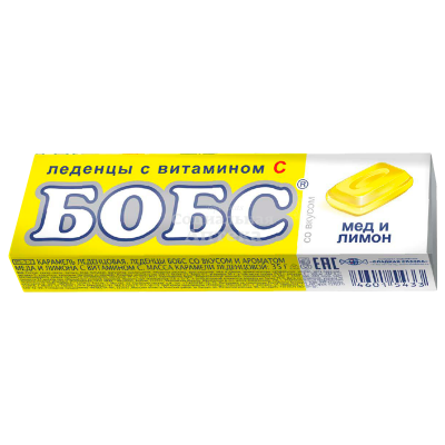 Бобс леденцы с вит.С 35г мед+лимон