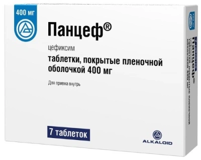 Панцеф табл п/о 400мг №7