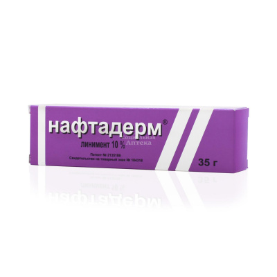 Нафтадерм (нафталанской нефти линимент) 10% 35г