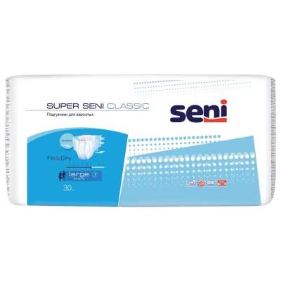 Подгузники д/взрослых Сени Супер Классик L №30