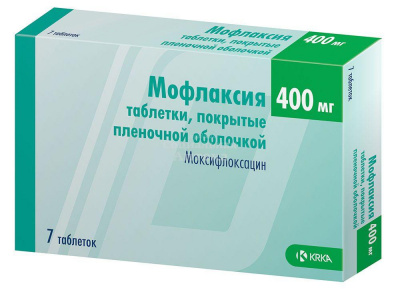 Мофлаксия табл п/о 400мг №7