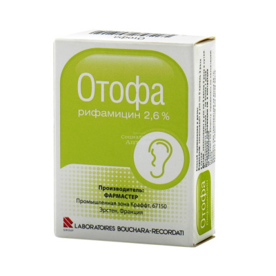 Отофа уш. капли 10мл фл + пипетка