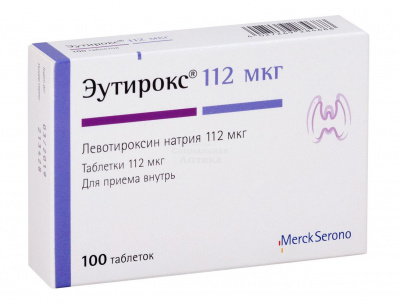 Эутирокс табл 112мкг №100